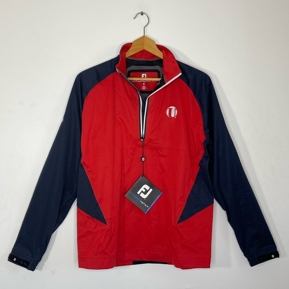 FootJoy Hydroknit Red Navy‎ Pullover